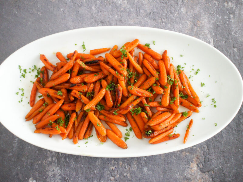 Nutmeg honey gazed carrots